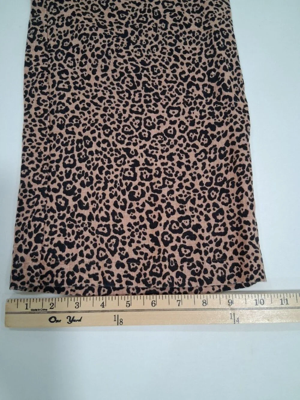 Reformation JACKIE Leopard Print Wide Leg Crop Linen Pants Size 4